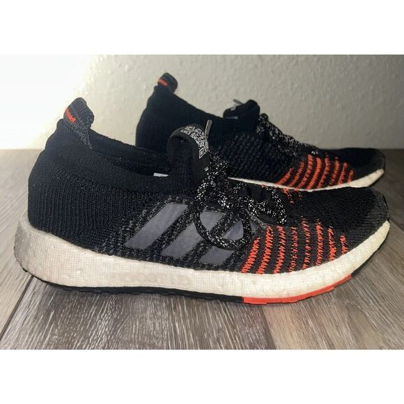 Nike Other - Adidas Pulseboost HD EE4030 Youth US Size 5 Knit Black Orange Sneaker Shoes